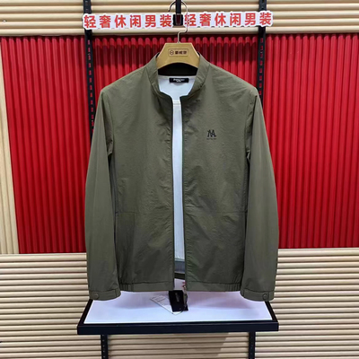 秋季男士立领夹克2025新款商务休闲时尚潮流百搭防风简约气质外套