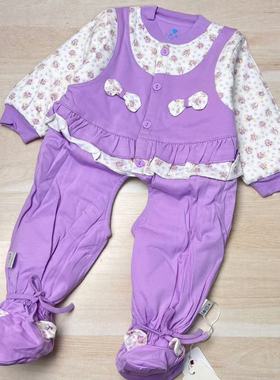 B67童加棉开档包脚连体女宝60334碎花丫丫59-73