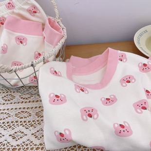 双高品质柔肤有机棉舒绒无骨秋衣套装 160加厚0885