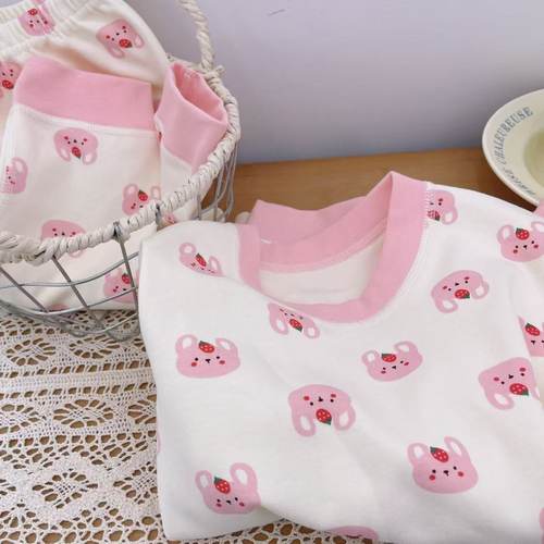 双高品质柔肤有机棉舒绒无骨秋衣套装90-160加厚0885