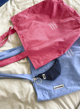 MOREGOOL 24/SS原创 大容量通勤单肩帆布包 两色印花轻便棉托特包