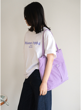 MOREGOOL 24/SS原创 轻便防水尼龙大口袋单肩包 日常多功能托特包