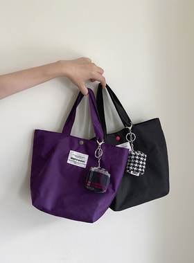 MOREGOOL 24/SS 原创两色尼龙大容量手提包 厚实通勤手拎小托特包