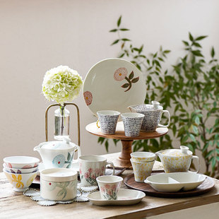 日本进口勋山制陶波佐见烧茶壶茶杯套装功夫茶具