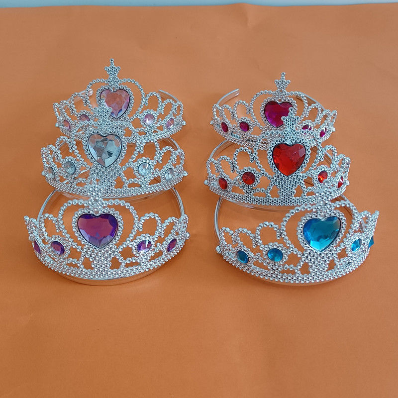 儿童皇冠买一送一冰雪奇缘艾莎公主皇冠宝宝女童可爱卡通装扮礼物