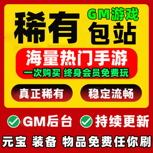 稀有GM游戏包站后台辅助无限元宝传奇卡牌仙侠安卓苹果非单机网游