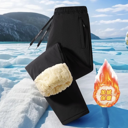 （三层加绒加棉）男女同款保暖雪地裤棉裤冬季裤子防风防水防寒