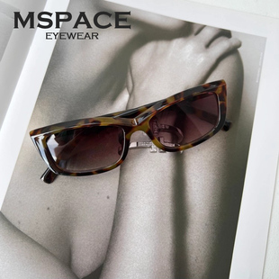 mspace欧美流行猫眼2024夏复古个性 防紫外线太阳镜女墨镜男Y2K潮
