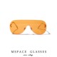 mspace2024一体大框网红太阳镜女纯色连体海洋无框眼镜男个性 蛤蟆