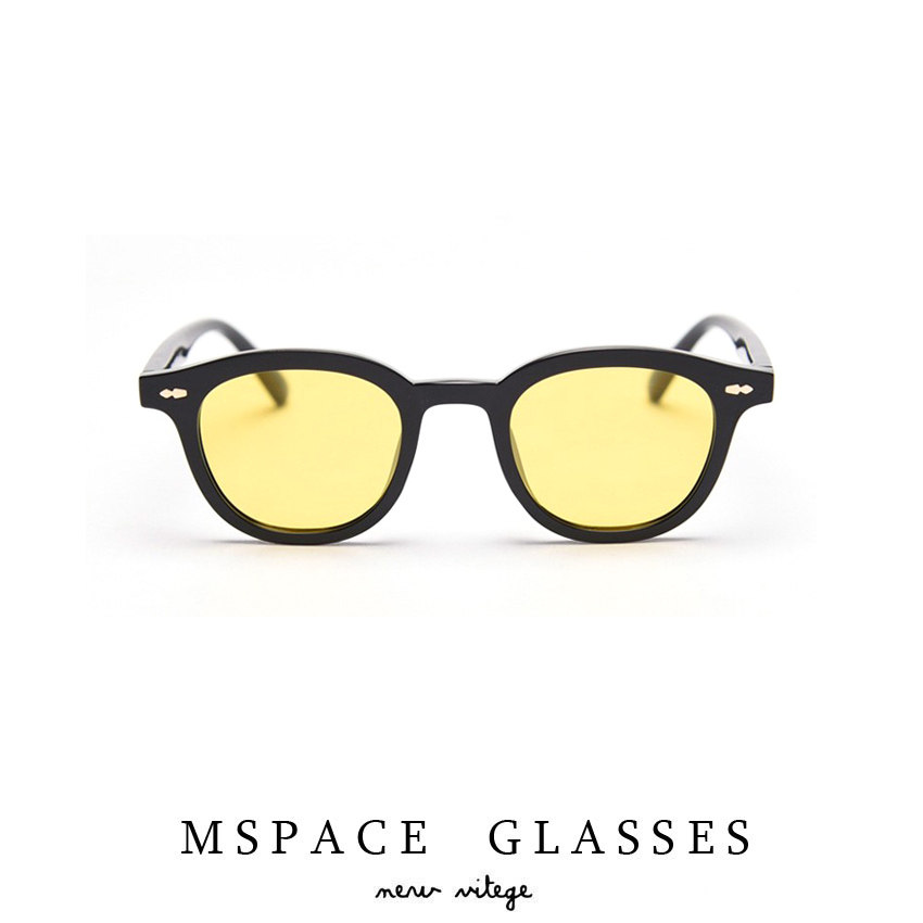 mspace2024韩版铆钉偏光彩色镜片墨镜女太阳镜男明星街拍ins网红