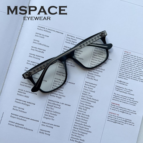 MSPACE男女平光镜架全框TR90