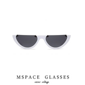 潮酷半框炫彩百搭太阳眼镜 mspace欧美2024款 太阳镜 时尚 墨镜 个性