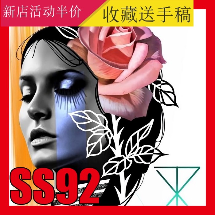 欧美彩色写实美女头像纹身手稿刺青人物水果素材图片图案电子版