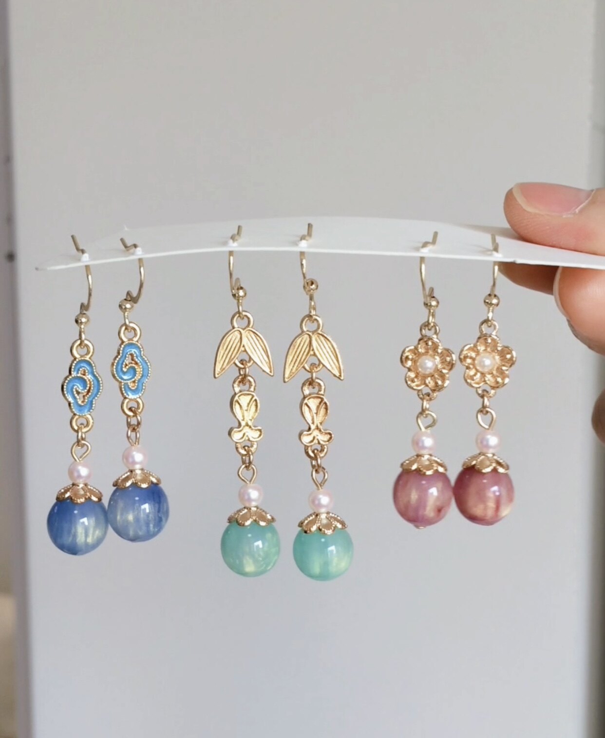 ｛流萤3对耳环｝中国风汉服耳环旗袍古装耳钩耳夹