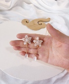 包邮 ｛凌花步摇发钗掩鬓｝汉服发饰发簪子发钗唐风古装 中国风满29