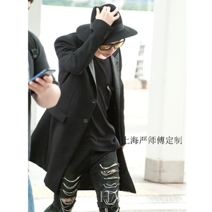 私人定制   权志龙中长款拼锻西服   男