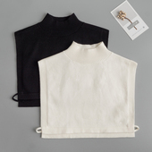 领先生针织半高领假领子多功能内搭装 饰领打底衬衣领秋冬保暖衣领