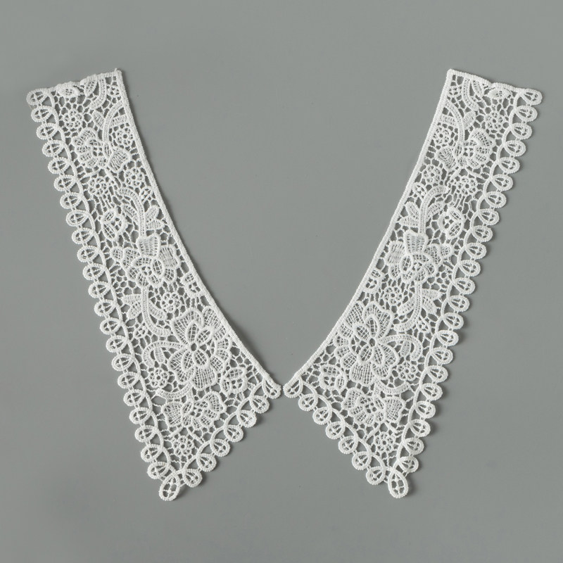 领先生V领装饰领衣服领口花边辅料DIY手工缝制蕾丝领减龄百搭假领