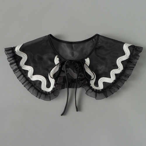 欧根纱假领韩版减龄娃娃领装饰领