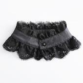 领先生睫毛蕾丝假领子单独小立领衬衫 饰领护颈保暖 假衣领小香风装