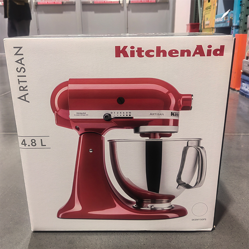 宁波costco开市客 凯膳怡抬头式4.8升帝王红厨师机5KSM150