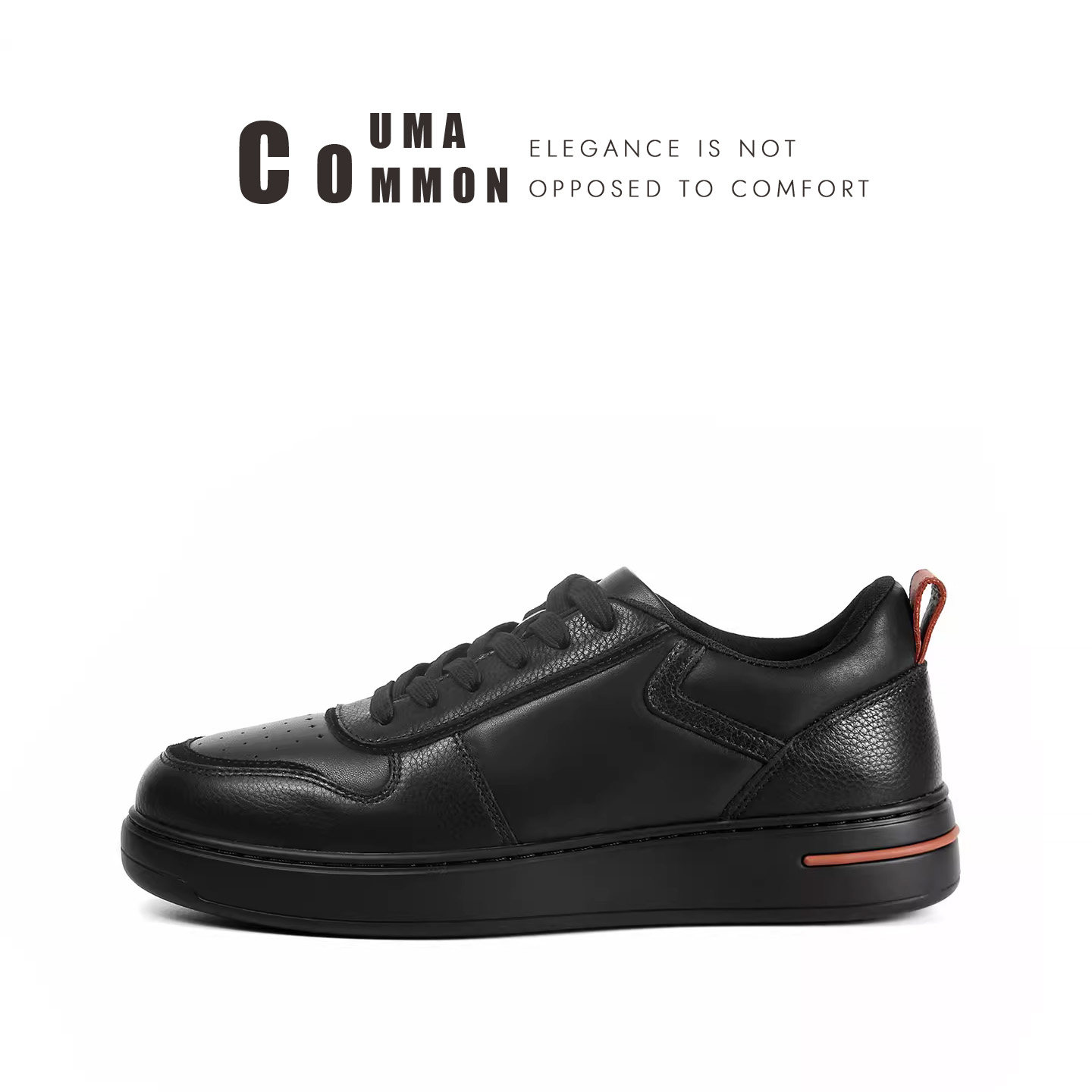 头层牛皮LP小白鞋真皮黑色厚底增高潮流时尚百搭系带休闲运动板鞋