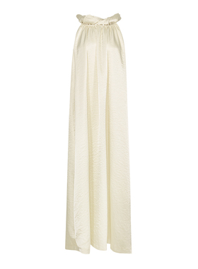 AEL法式无袖挂脖连衣裙女度假风气质中长款裙