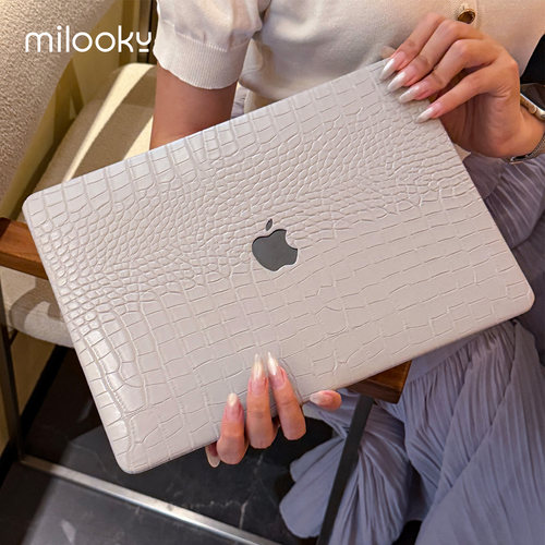 高级灰鳄鱼纹MacBookNeo壳防摔