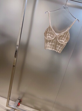 小众设计 23夏季 法式仙女风度假系慵懒镂空修身显瘦短款针织吊带