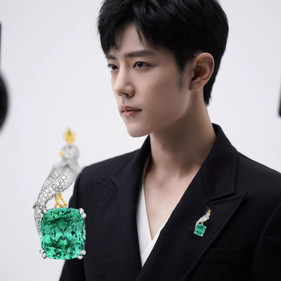 莎莎肖战明星同款时尚鸟胸针吊坠