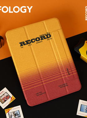 Ufology原创适用ipadair4保护套ipad9代保护壳air5平板2022磁吸套ipadpro11英寸10代2021笔槽mini6复古air3