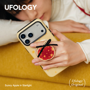 Ufology原创磁吸韩国进口菲林适用iPhone17promax手机壳16pro苹果15pro14pro全包13新款二合一12丝带高级支架