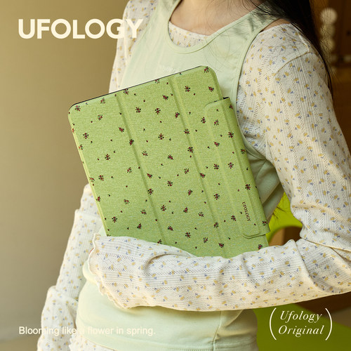 Ufology原创适用ipadair7保护壳pro11寸平板mini6保护套air4/5/6磁吸全包笔槽13寸苹果7/8/9/10/11代碎花2025