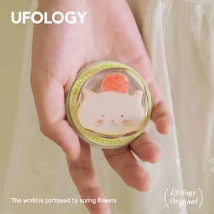 Ufology原创手机磁吸支架支持magsafe桌面便携苹果小猫创意懒人