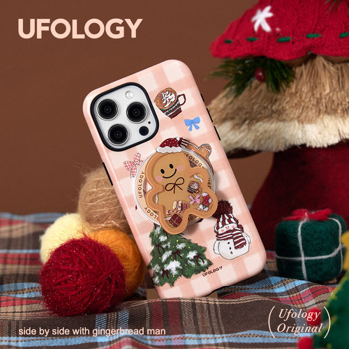 Ufology原创磁吸韩国进口菲林适用iPhone16promax手机壳15pro苹果14圣诞13全包12新款二合一11摇摇乐姜饼人