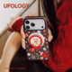 Ufology原创磁吸韩国进口菲林适用iPhone17promax手机壳16pro苹果15pro支架14pro全包13新款 圣诞二合一12新年