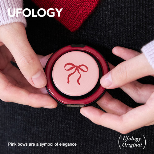 Ufology原创手机磁吸支架支持magsafe新款360度支点壳支架蝴蝶结