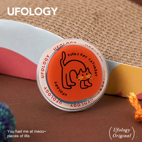 Ufology猫咪插画磁吸手机支架