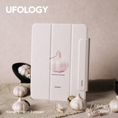 Ufology原创适用ipadair6保护壳pro2024平板mini6保护套air4/5磁吸全包air3笔槽11寸13寸苹果7/8/9/10代蒜
