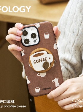 Ufology原创磁吸韩国进口菲林适用iPhone16promax手机壳15pro苹果1413全包12新款二合一单层11可爱新款支架