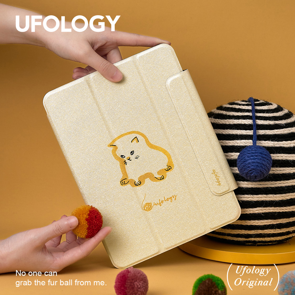 Ufology原创悲伤猫咪ipad保护套