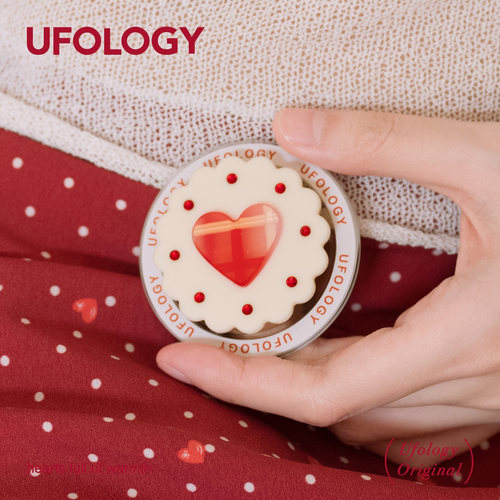 Ufology原创手机磁吸支架支持magsafe桌面便携苹果个性点钻爱心