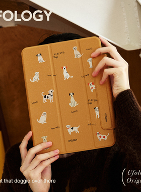 Ufology原创适用ipadair6保护壳pro11寸平板mini6保护套air4/5磁吸全包air3笔槽13寸苹果7/8/9/10代小狗