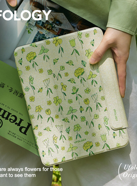 Ufology原创适用ipadpro2021保护壳2020平板mini6保护套air4磁吸air5苹果7/8/9/10代笔槽全包11寸春天碎花朵