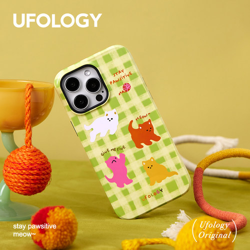 Ufology原创猫咪磁吸菲林手机壳