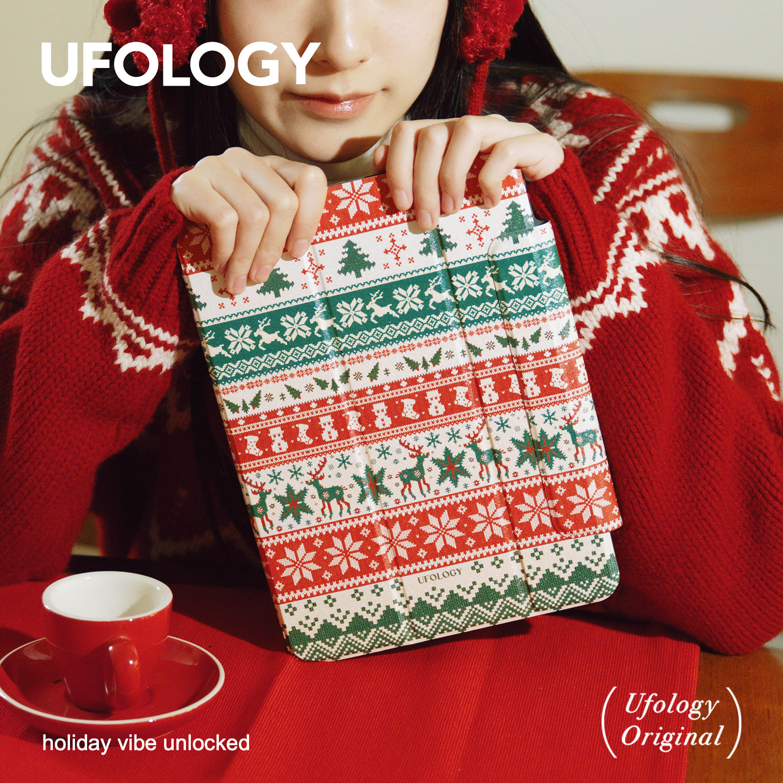 Ufology原创适用ipadair7保护壳pro11寸平板mini6/7保护套air4/5/6磁吸全包笔槽13寸苹果8/9/10/11代圣诞新年,3C数码配件,平板电脑保护套/壳,淘宝优惠券,粉丝福利购,淘宝优惠卷