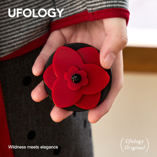 Ufology原创手机磁吸支架支持magsafe桌面便携苹果个性创意花朵
