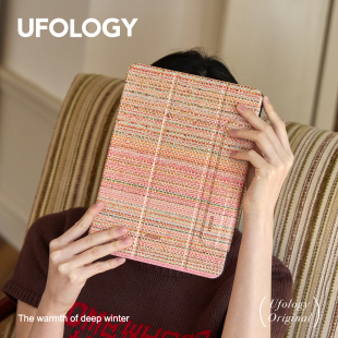 10代mini6 5磁吸全包air3笔槽13寸苹果7 Ufology原创适用ipadair6保护壳pro11寸平板mini6保护套air4