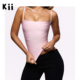 House Kii美国代 女士横条纹弹力绷带吊带背心上衣The Body