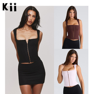 Kii正品美国House of CB紧身胸衣前排扣吊带束身衣The Balconette